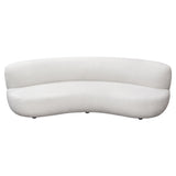 Simone White Curved Sofa - Ornate Home
