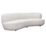 Simone White Curved Sofa - Ornate Home