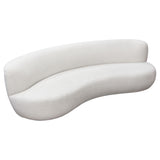 Simone White Curved Sofa - Ornate Home