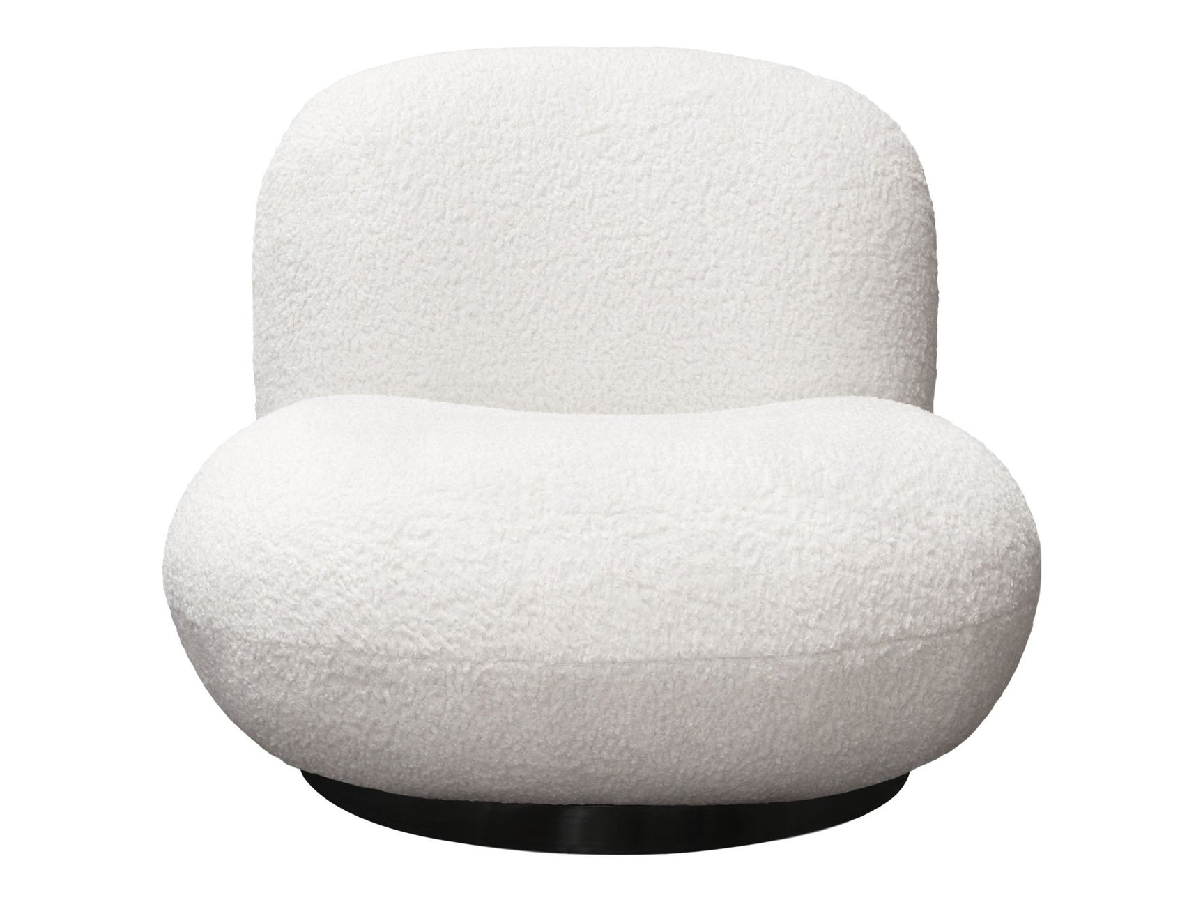 Simone White Swivel Accent Chair - Ornate Home