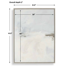 Simple Serenity Multicolor Framed Abstract Art - Ornate Home