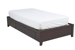 Simple Wood Eastern King Storage Bed in Espresso - Ornate Home