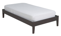Simple Wood Full Platform Bed in Espresso - Ornate Home