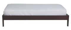 Simple Wood Twin Platform Bed in Espresso - Ornate Home