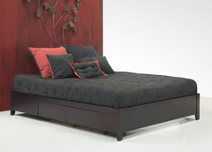 Simple Wood Twin Storage Bed in Espresso - Ornate Home