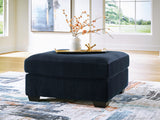 SimpleJoy Navy Oversized Accent Ottoman - Ornate Home