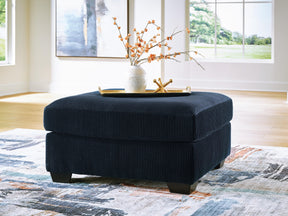 SimpleJoy Navy Oversized Accent Ottoman - Ornate Home