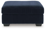 SimpleJoy Navy Oversized Accent Ottoman - Ornate Home