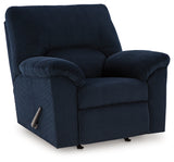 SimpleJoy Navy Rocker Recliner (Online Special Price) - Ornate Home