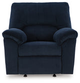 SimpleJoy Navy Rocker Recliner (Online Special Price) - Ornate Home