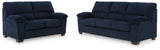 SimpleJoy Navy Sofa & Loveseat (Online Special Price) - Ornate Home