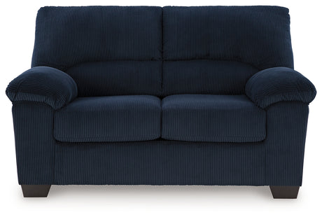 SimpleJoy Navy Sofa & Loveseat - Ornate Home