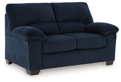 SimpleJoy Navy Sofa & Loveseat - Ornate Home