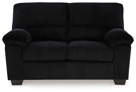 SimpleJoy Onyx Sofa & Loveseat - Ornate Home