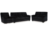 SimpleJoy Onyx Sofa, Loveseat and Recliner - Ornate Home