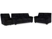 SimpleJoy Onyx Sofa, Loveseat and Recliner - Ornate Home