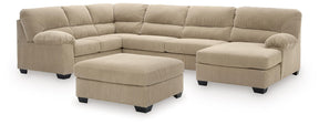 SimpleJoy Sand 3-Piece Sectional and Ottoman (Online Special Price) - Ornate Home