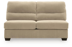 SimpleJoy Sand 3-Piece Sectional and Ottoman - Ornate Home