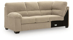 SimpleJoy Sand 3-Piece Sectional and Ottoman - Ornate Home