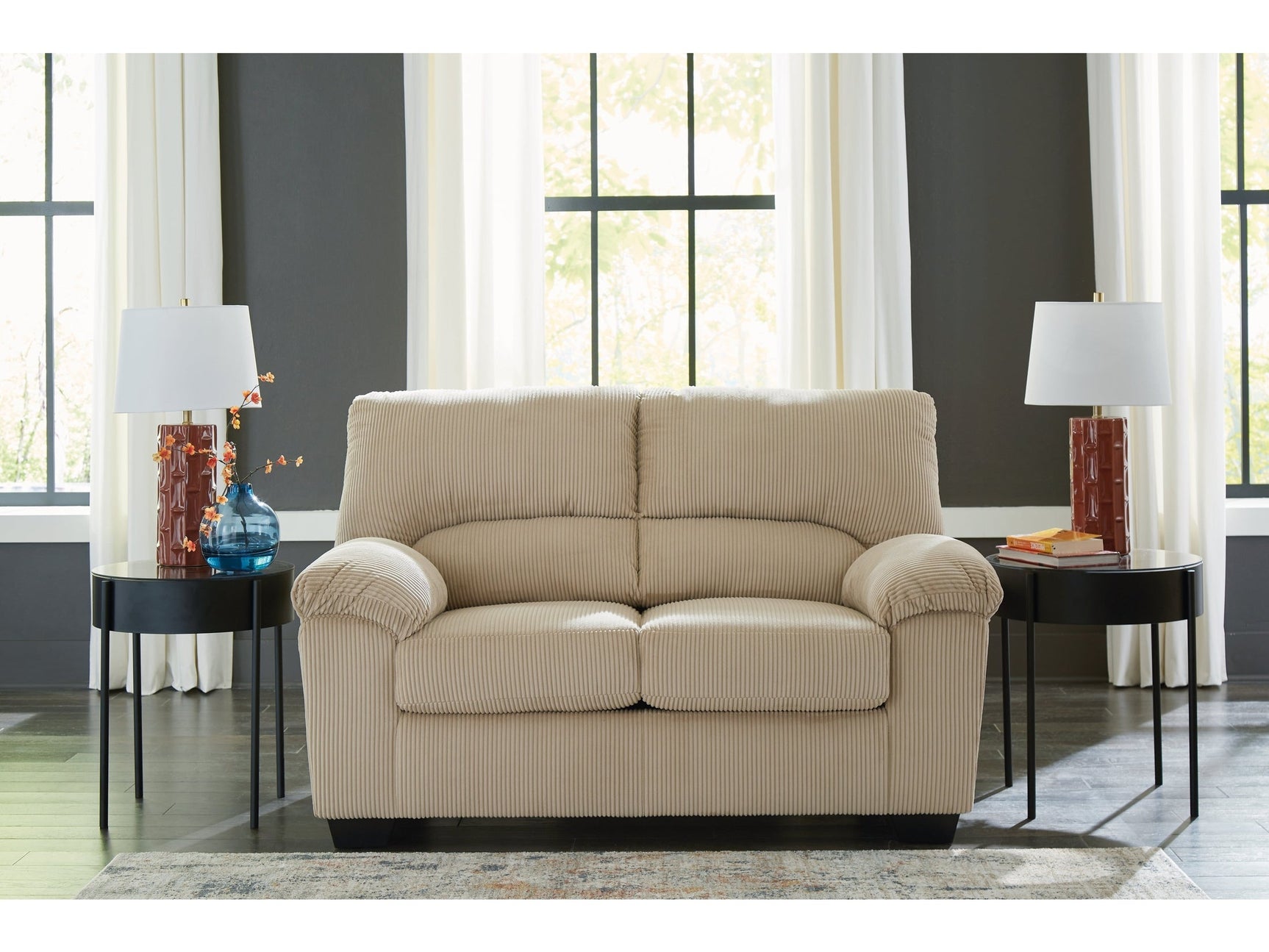 SimpleJoy Sand Loveseat (Online Special Price) - Ornate Home