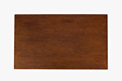 Simplicity Caramel Counter Table w/ 4 X-Back Stools - Ornate Home