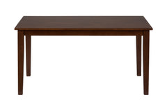 Simplicity Caramel Rect. Dining Table w/ 4 Slatback Chairs, Bench - Ornate Home