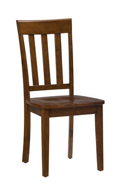 Simplicity Caramel Rect. Dining Table w/ 4 Slatback Chairs, Bench - Ornate Home