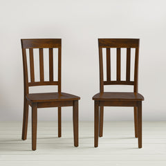 Simplicity Caramel Rect. Dining Table w/ 4 Slatback Chairs, Bench - Ornate Home