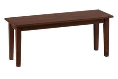 Simplicity Caramel Rect. Dining Table w/ 4 Slatback Chairs, Bench - Ornate Home