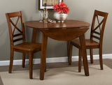 Simplicity Caramel Round Dropleaf Table - Ornate Home
