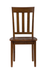 Simplicity Caramel Slatback Chair (Set of 2) - Ornate Home