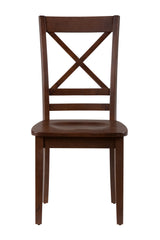 Simplicity Caramel X Back Chair (Set of 2) - Ornate Home