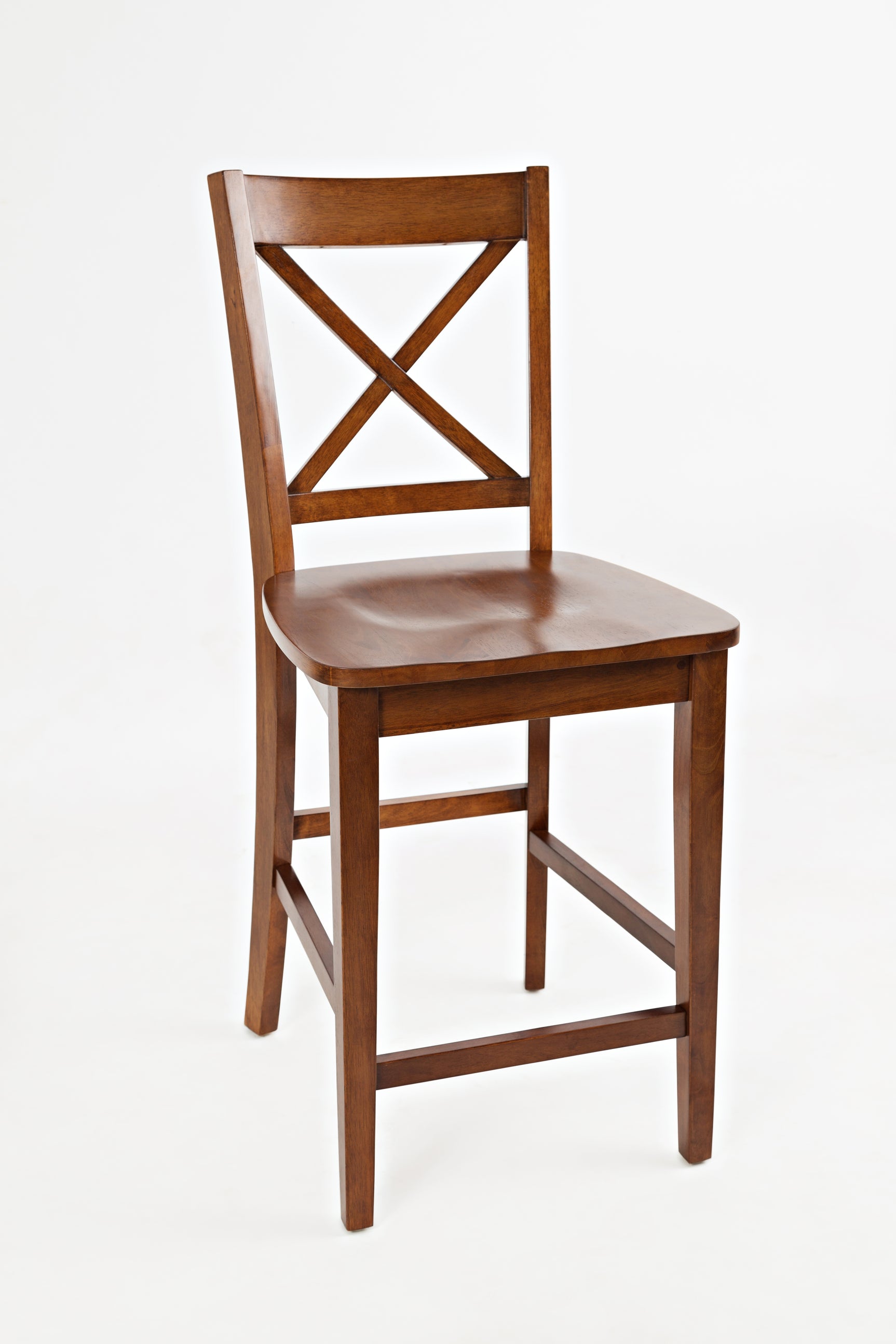 Simplicity Caramel X Back Stool (Set of 2) - Ornate Home