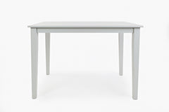 Simplicity Dove Counter Table w/ 4 X-Back Stools - Ornate Home