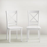 Simplicity Dove Rect. Dining Table w/ 4 X-Back Chairs - Ornate Home