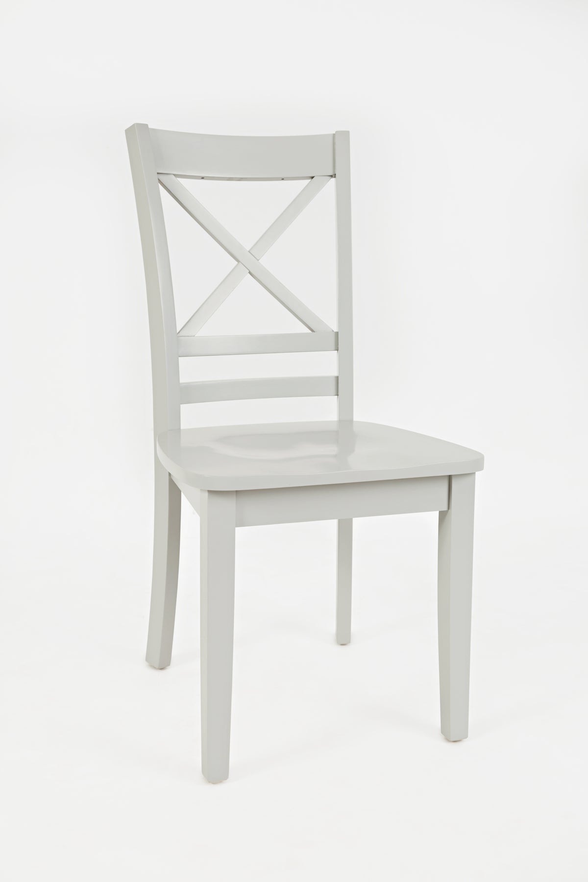 Simplicity Dove Rect. Dining Table w/ 6 X-Back Chairs - Ornate Home