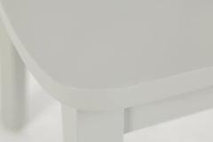 Simplicity Dove Round Drop Leaf Table w/ 2 X-Back Chairs - Ornate Home