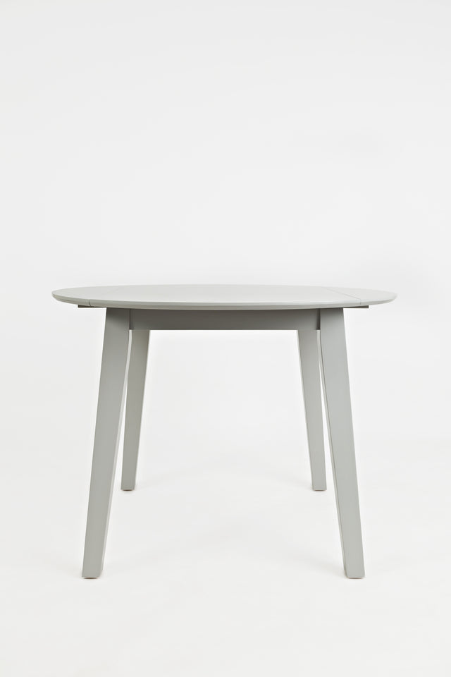 Simplicity Dove Round Dropleaf Table - Ornate Home