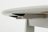 Simplicity Dove Round Dropleaf Table - Ornate Home