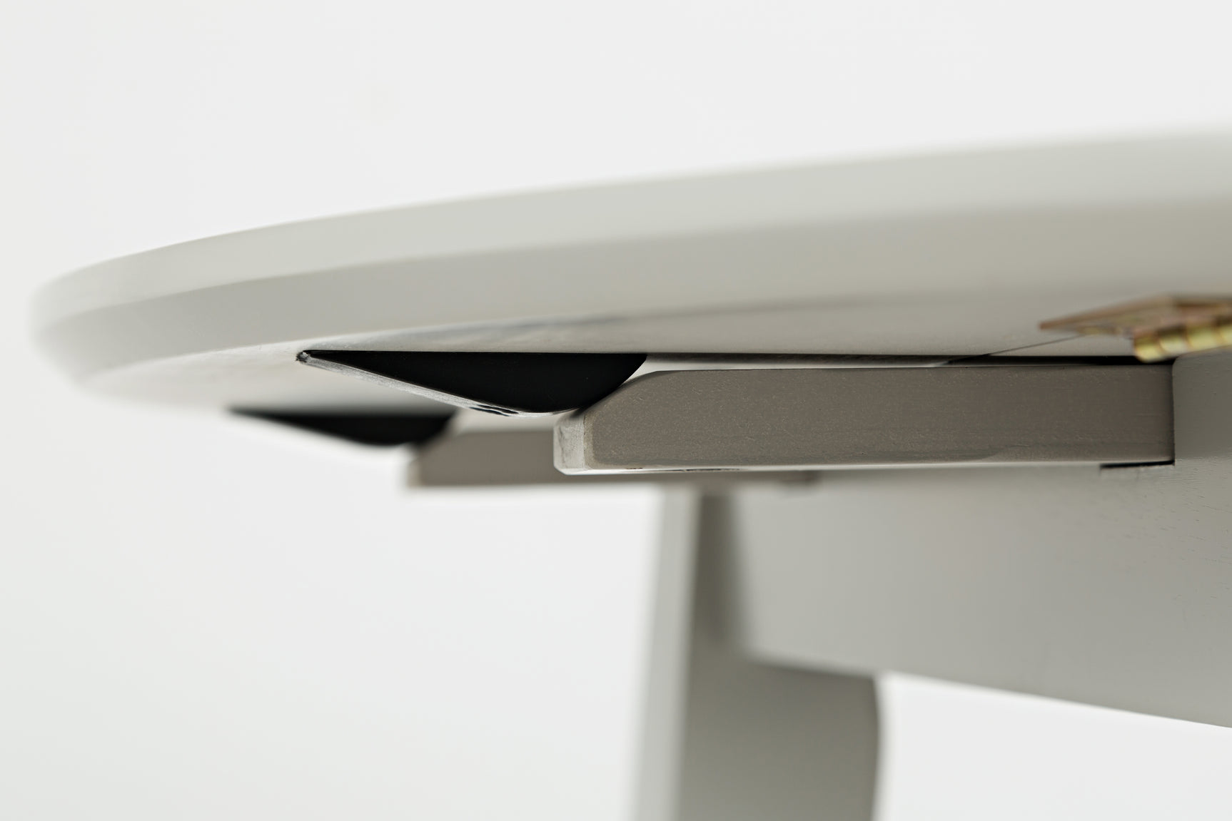 Simplicity Dove Round Dropleaf Table - Ornate Home