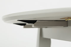 Simplicity Dove Round Dropleaf Table - Ornate Home