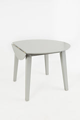 Simplicity Dove Round Dropleaf Table - Ornate Home