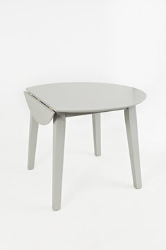 Simplicity Dove Round Dropleaf Table - Ornate Home