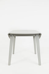 Simplicity Dove Round Dropleaf Table - Ornate Home