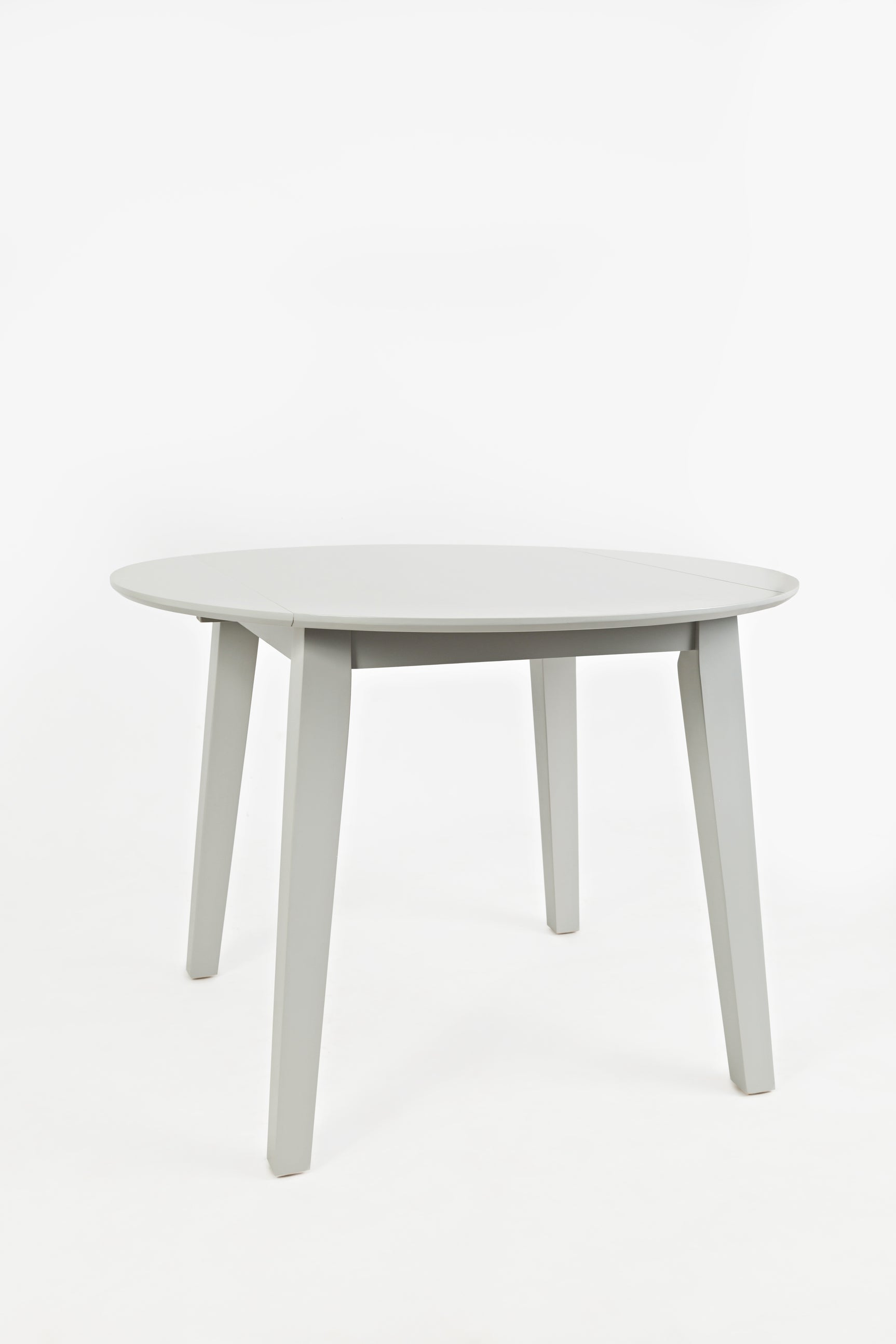 Simplicity Dove Round Dropleaf Table - Ornate Home