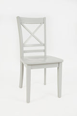 Simplicity Dove X Back Chair (Set of 2) - Ornate Home