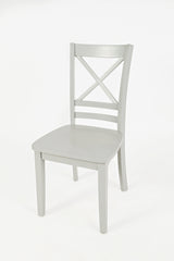 Simplicity Dove X Back Chair (Set of 2) - Ornate Home