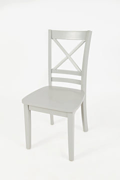 Simplicity Dove X Back Chair (Set of 2) - Ornate Home