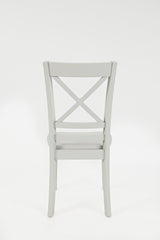 Simplicity Dove X Back Chair (Set of 2) - Ornate Home
