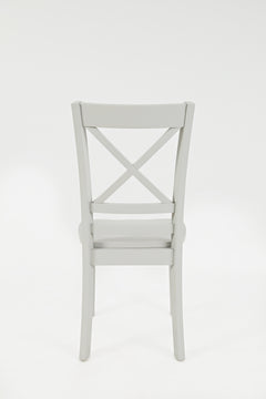 Simplicity Dove X Back Chair (Set of 2) - Ornate Home